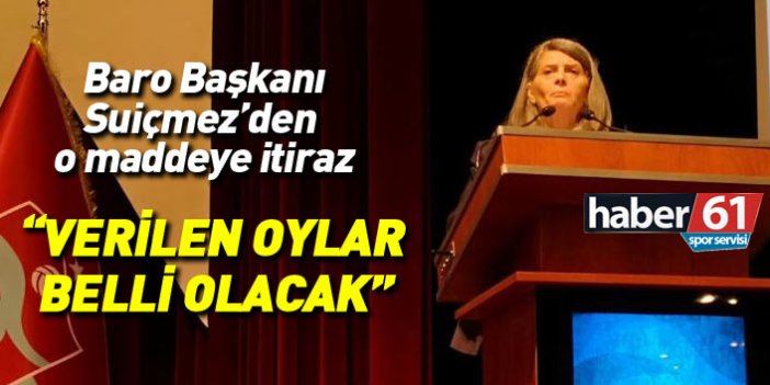 Trabzonspor tüzüğündeki maddeye Baro başkanından itiraz