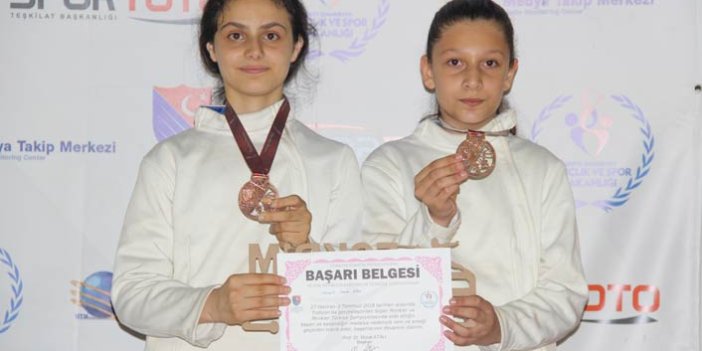 Eskrim Şampiyonasında Trabzon’a 2 madalya