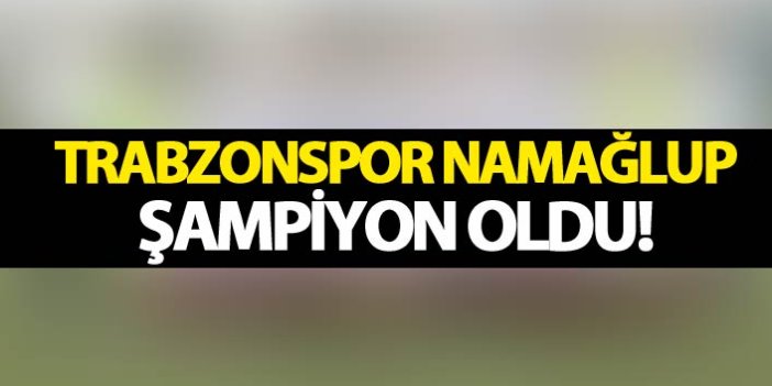 Trabzonspor U13 namağlup şampiyon oldu!