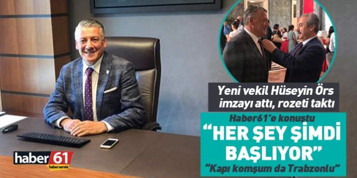 Trabzon’un yeni vekili Hüseyin Örs kaydını yaptırdı
