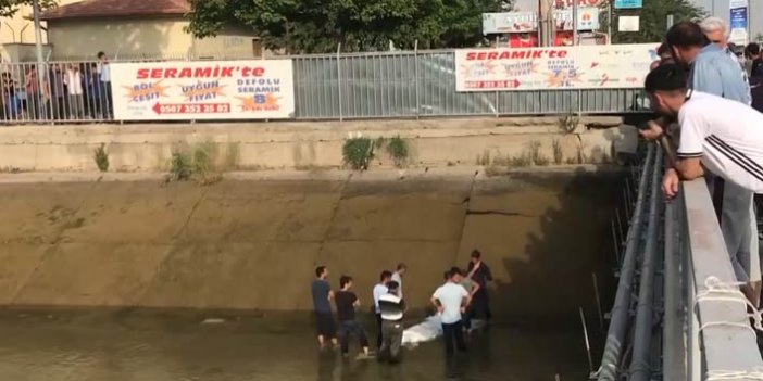 Sulama kanalına giren kişi boğuldu