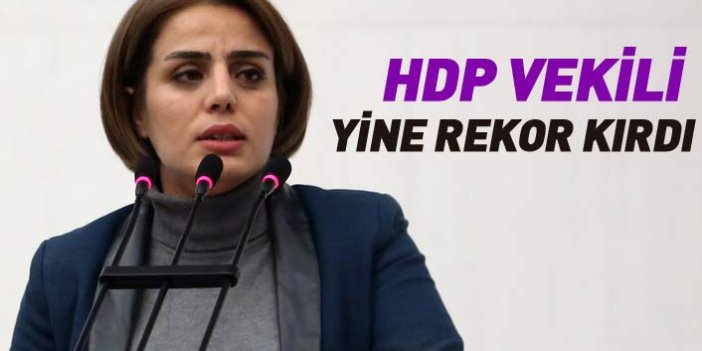 HDP'li vekil yine rekor kırdı! 22 saniyede yemin etti
