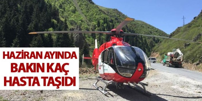 Trabzon'da 44 hasta için havalandı