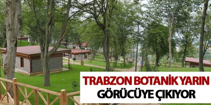 Trabzon Botanik yarın görücüye çıkıyor