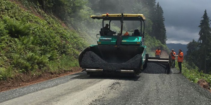 Trabzon'da asfalt seferberliği sürüyor