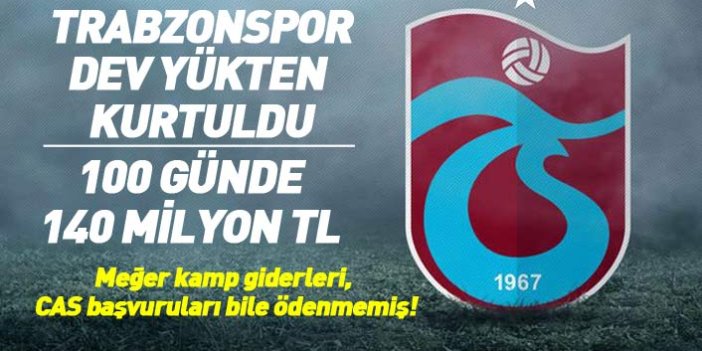 Trabzonspor dev borçtan kurtuldu! Eski yönetimlerden kalan hangi borçlar ödendi?