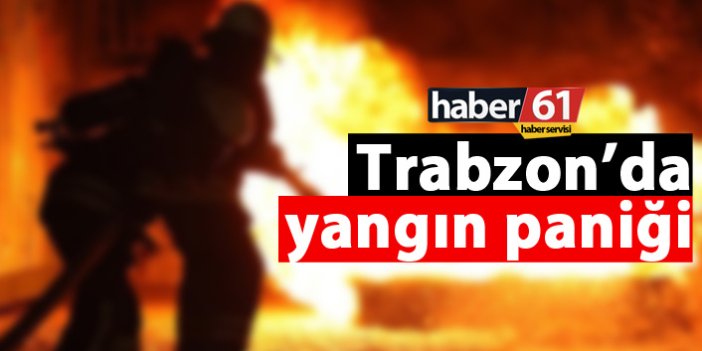 Trabzon'da terkedilmiş binada yangın!