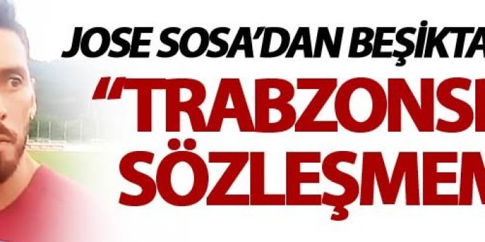 Jose Sosa’dan Beşiktaş açıklaması