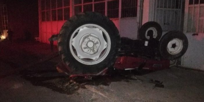 Samsun’da traktör devrildi: 2 yaralı