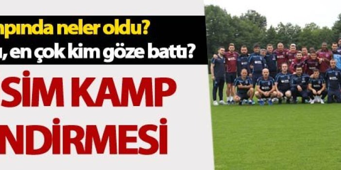 Trabzonspor kamp değerlendirmesi