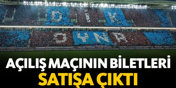 Trabzonspor Samsunspor maçının biletleri satışta