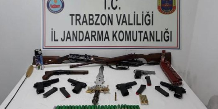 Trabzon'da internetten silah sattılar tutuklandılar