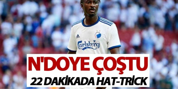 Trabzonspor'dan ayrılan N'Doye çoştu - 22 dakikada hat-trick