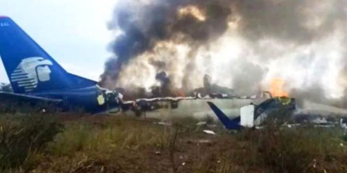 101 kişiyi taşıyan uçak düştü