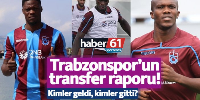 Trabzonspor'un transfer raporu
