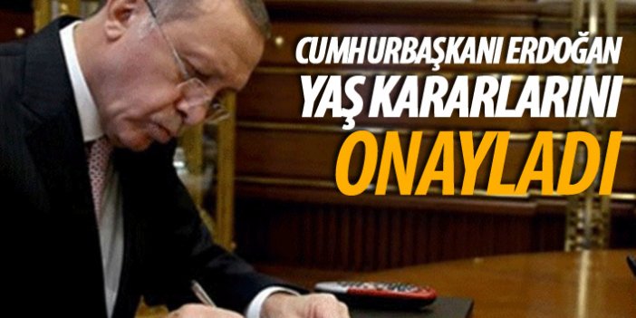 Cumhurbaşkanı Erdoğan, Yüksek Askeri Şura kararlarını imzaladı