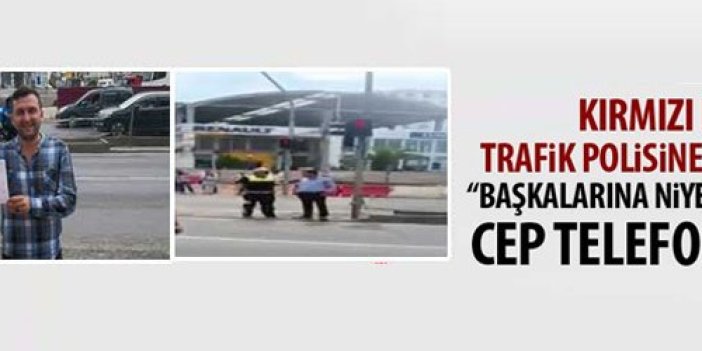 Trabzon'da kırmızı ışıkta karşıya geçen yayaya polis ceza kesti