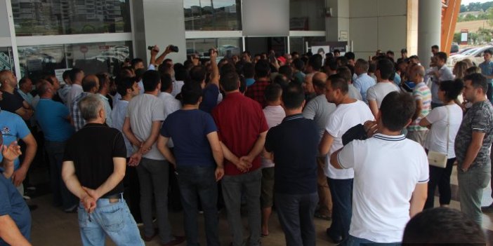 Samsun'da merket zinciri kapandı 500 kişi eylem yaptı