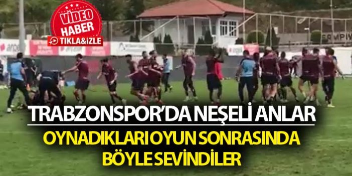 Trabzonspor antrenmanında balon oyunu