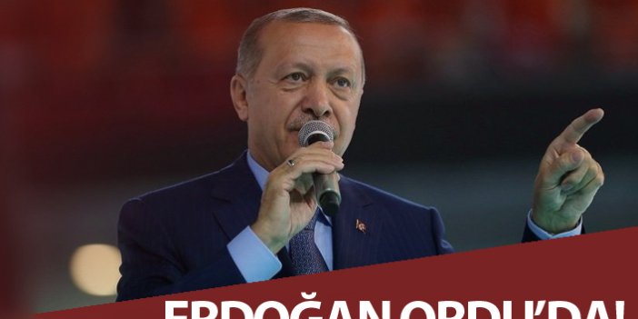 Cumhurbaşkanı Erdoğan Ordu'da incelemelerde bulundu