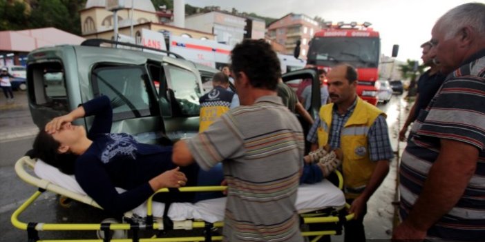 Giresun'da trafik kazası 3 yaralı