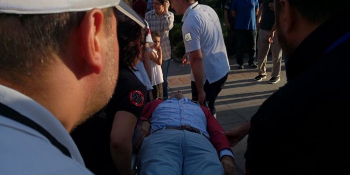 Cumhurbaşkanı Erdoğan'ın Trabzon mitinginde korkutan olay