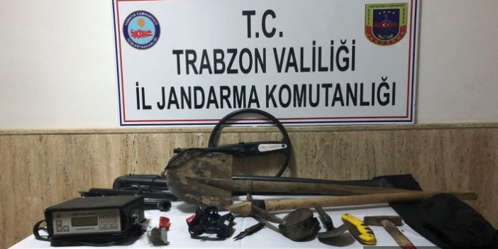 Trabzon'da define avcılarına suçüstü
