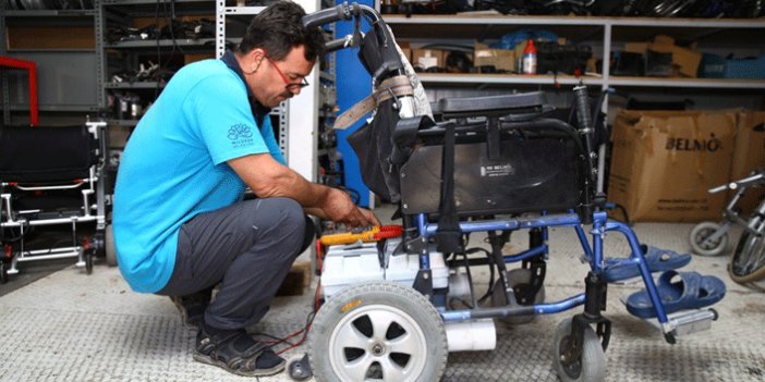 Tekerlekli sandalyeler Nilüfer’de ücretsiz tamir ediliyor