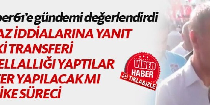 Trabzonspor Başkanı Ağaoğlu gündemi değerlendirdi