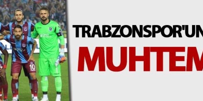 Trabzonspor'un Ankaragücü muhtemel 11'i!