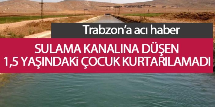 Iğdır'da boğulan minik Ümeyir'in acısı Trabzon'a düştü