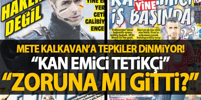 Trabzonspor camiasından Kalkavan'a tepkiler dinmiyor