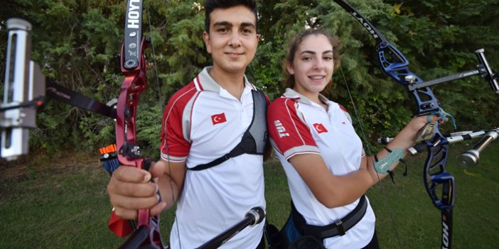 Avrupa şampiyonu okçular Samet ile Selin'in hedefi olimpiyat
