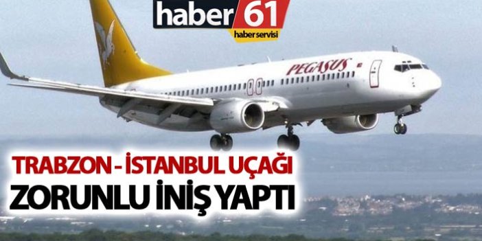 Trabzon İstanbul Uçağı zorunlu iniş yaptı