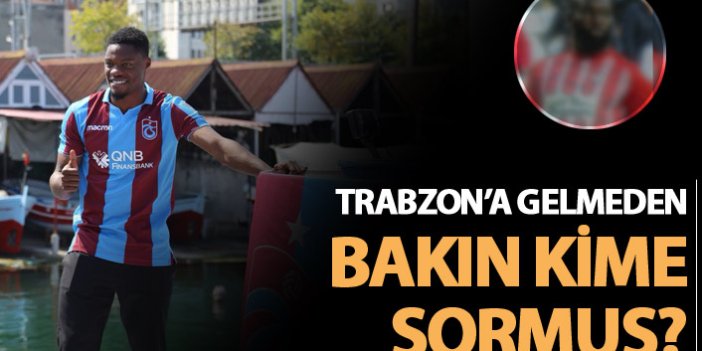 Trabzon'a gelmeden önce bakın kime sormuş?