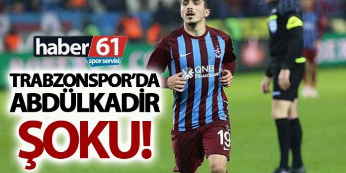 Trabzonspor'da Abdülkadir Şoku - Antrenmanı tamamlayamadı
