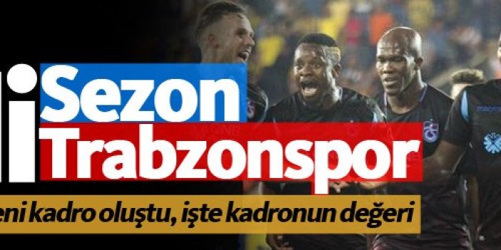 Trabzonspor 2018-19 kadro değeri