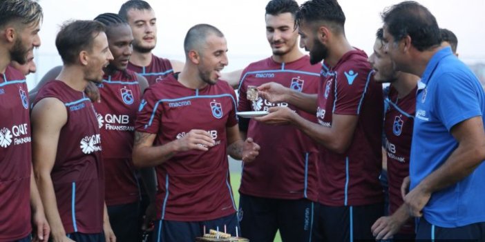 Trabzonspor'da sürpriz doğum günü kutlaması