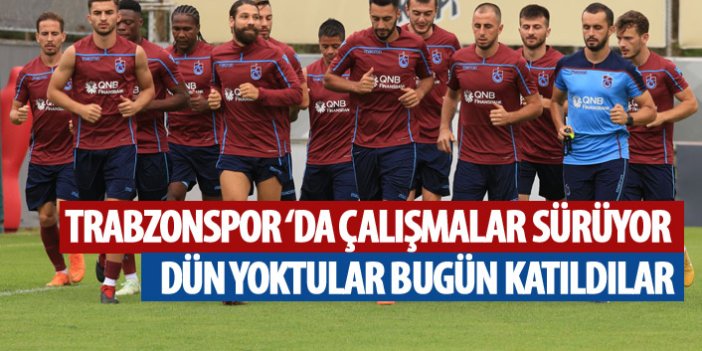 Trabzonspor Alanyaspor maçı hazırlıklarına devam ediyor