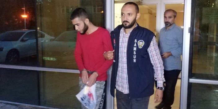Samsun’da Iraklı genç cep telefonu ve para gaspından tutuklandı