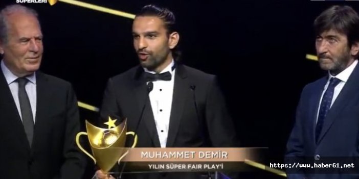 Yılın fair play ödülü Muhammet Demir'e