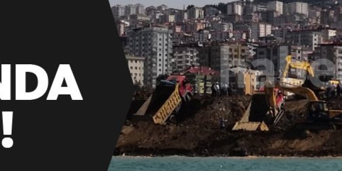Son dakika! Trabzon'da Akyazı dolgu alanında  çökme!