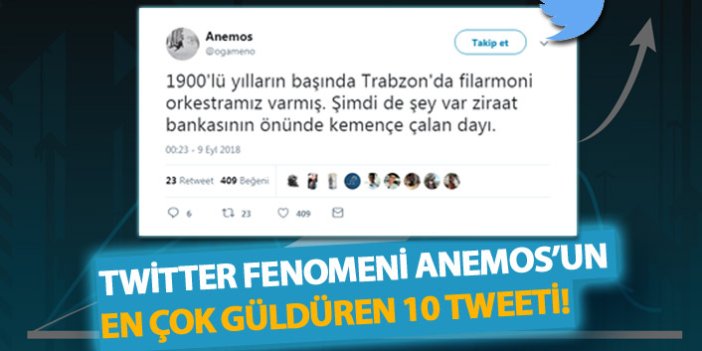 Twitter fenomeni Anemos'un en beğenilen 10 tweeti!