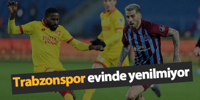Trabzonspor evinde yenilmiyor