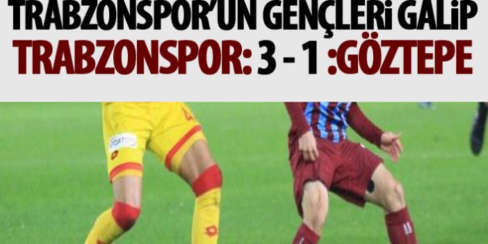 Trabzonspor U21: 3 - Göztepe U21: 1 maç sonucu