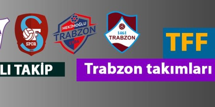 Trabzon takımlarının maçları başladı...