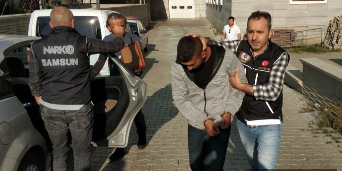 İstanbul'dan Karadeniz'e uyuşturucu getirirken yakalandı