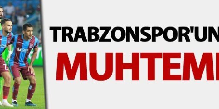 Trabzonspor'un Kasımpaşa Muhtemel 11'i!