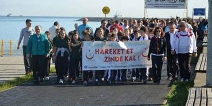 Trabzon'da Dünya Yürüyüş Günü etkinliği düzenlendi