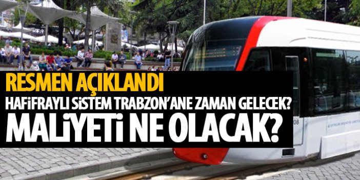 Gümrükçüoğlu açıkladı! Trabzon'a hafif raylı sistem...